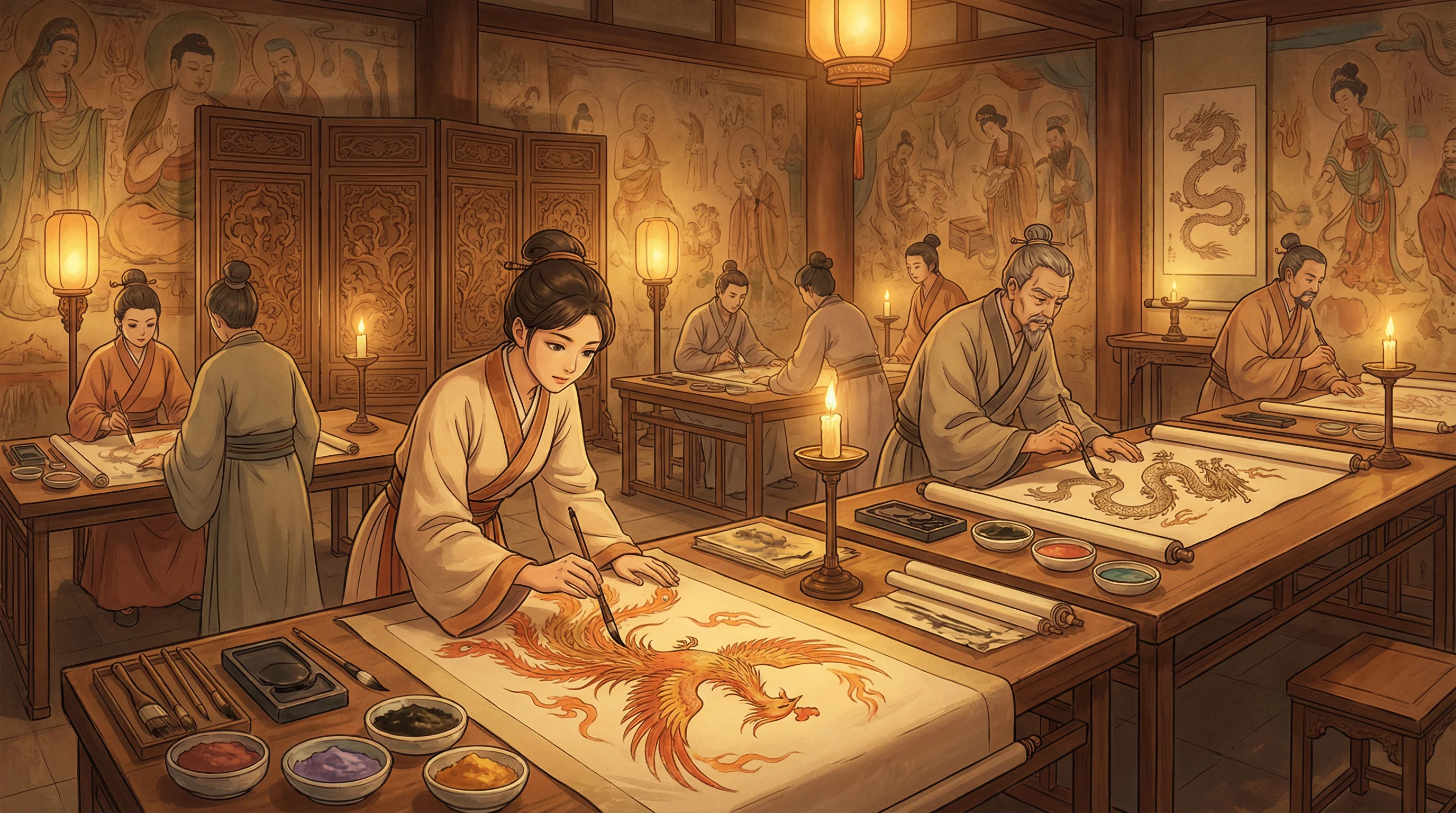 画师入驻 - yw1139.龙物视跳转界面 国风动漫画师